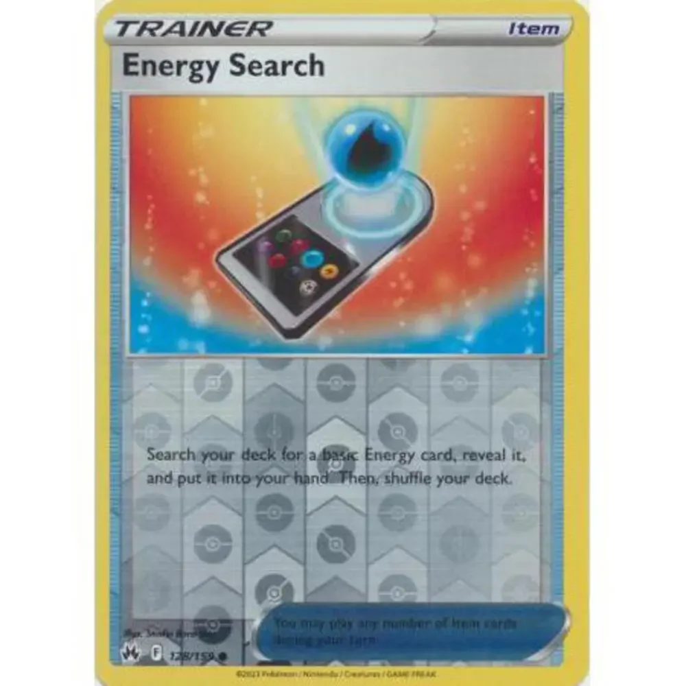 Sword and Shield Crown Zenith #128 Reverse Holo Energy Search